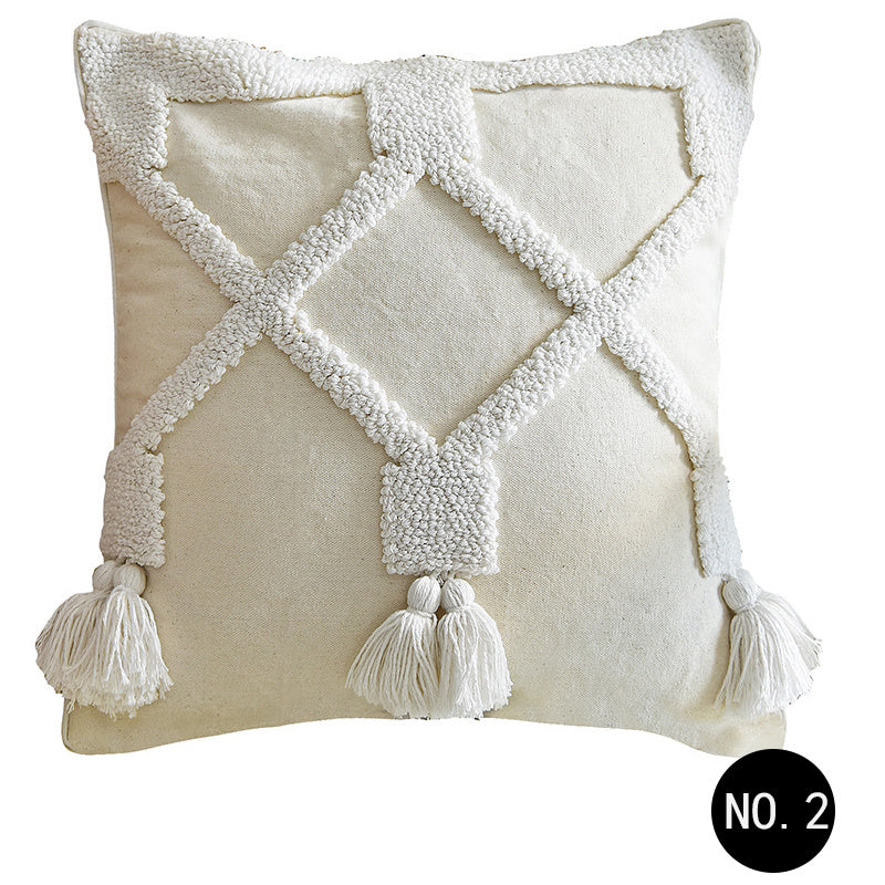 Simple Textured Decorative Cushion Cover