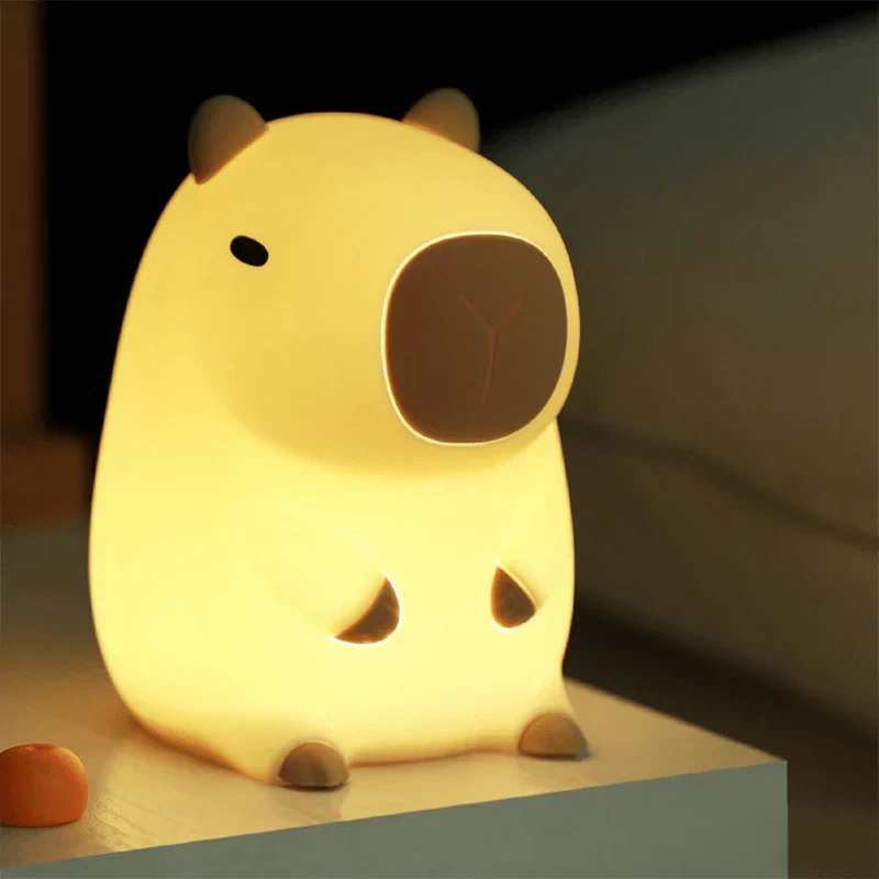 Capybara Squishy Night Light - Perfect Gift